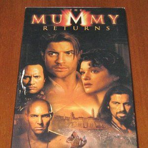 Mummy Returns Vintage Action Movie VHS '01 Fraser The Rock Weisz Vosloo